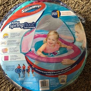Swimway step 1 baby spring float with sun canopy